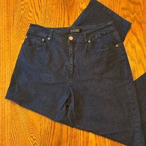 "WOMYN" jeans, 10, dark wash, EUC